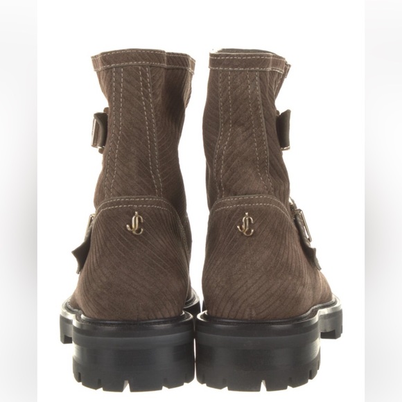 NWOT Jimmy Choo Youth II Suede Moto Boots 7.5/37.5 - Picture 5 of 5